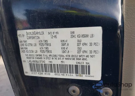 2006 Jeep Liberty Sport из США, поврежденный, VIN 1J4GL48K86W197342